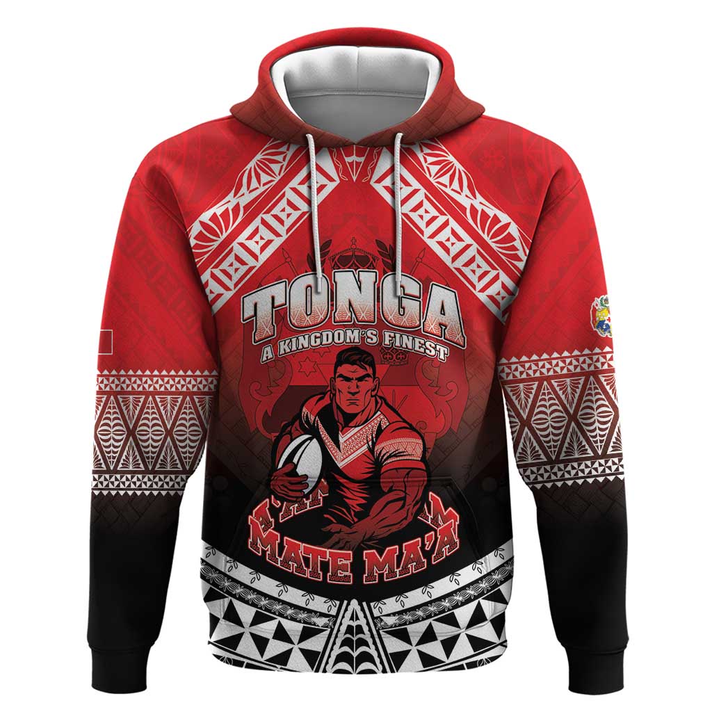 Custom Rugby Tonga MMT Zip Hoodie Mana O Tonga - Polynesian Pride