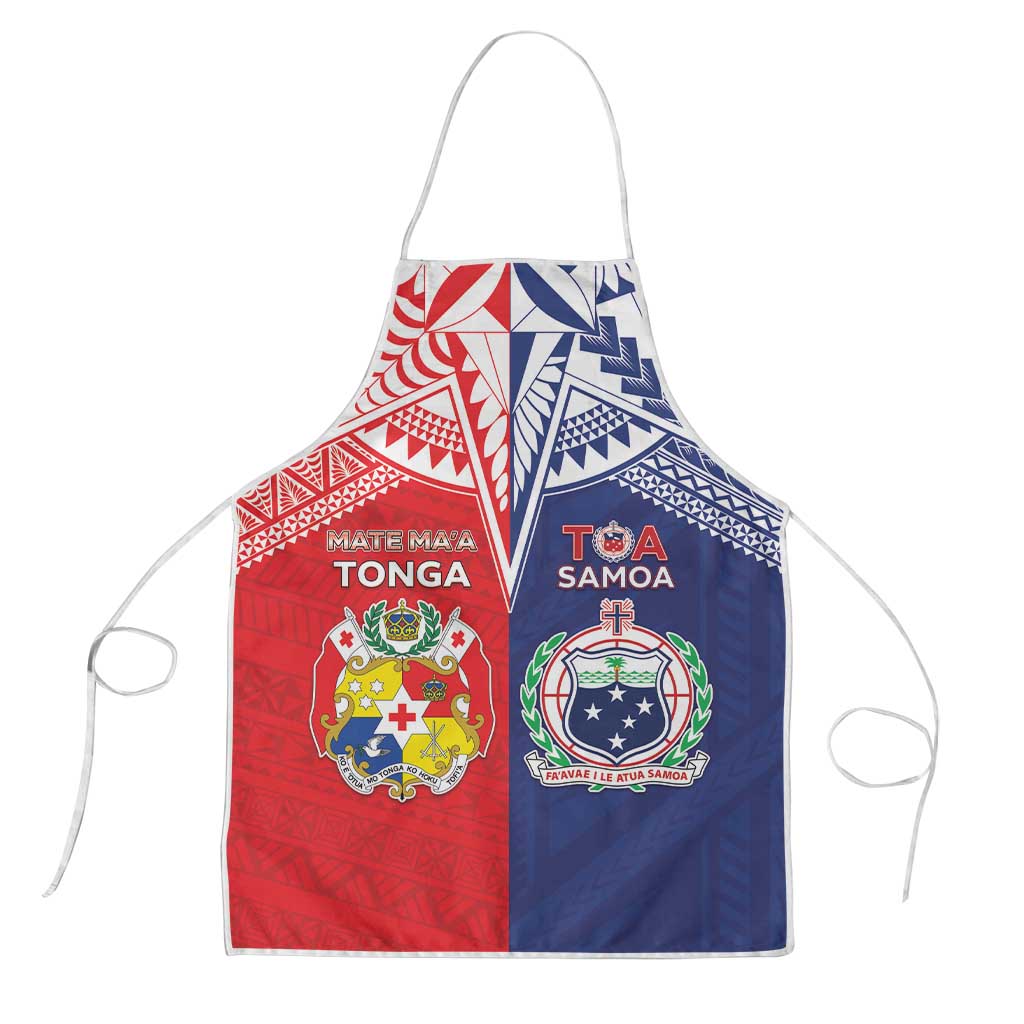 Rugby Samoa And Tonga Apron Toa Samoa With Mate Maa - Polynesian Pride