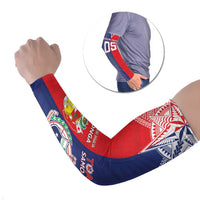 Custom Rugby Samoa And Tonga Arm Sleeves Toa Samoa With Mate Maa - Polynesian Pride