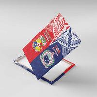 Rugby Samoa And Tonga Canvas Wall Art Toa Samoa With Mate Maa - Polynesian Pride