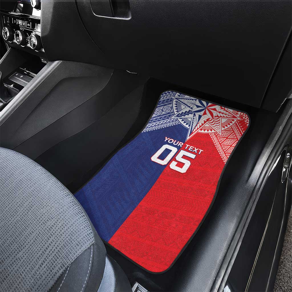 Custom Rugby Samoa And Tonga Car Mats Toa Samoa With Mate Maa - Polynesian Pride
