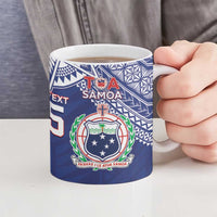 Custom Rugby Samoa And Tonga Ceramic Mug Toa Samoa With Mate Maa - Polynesian Pride