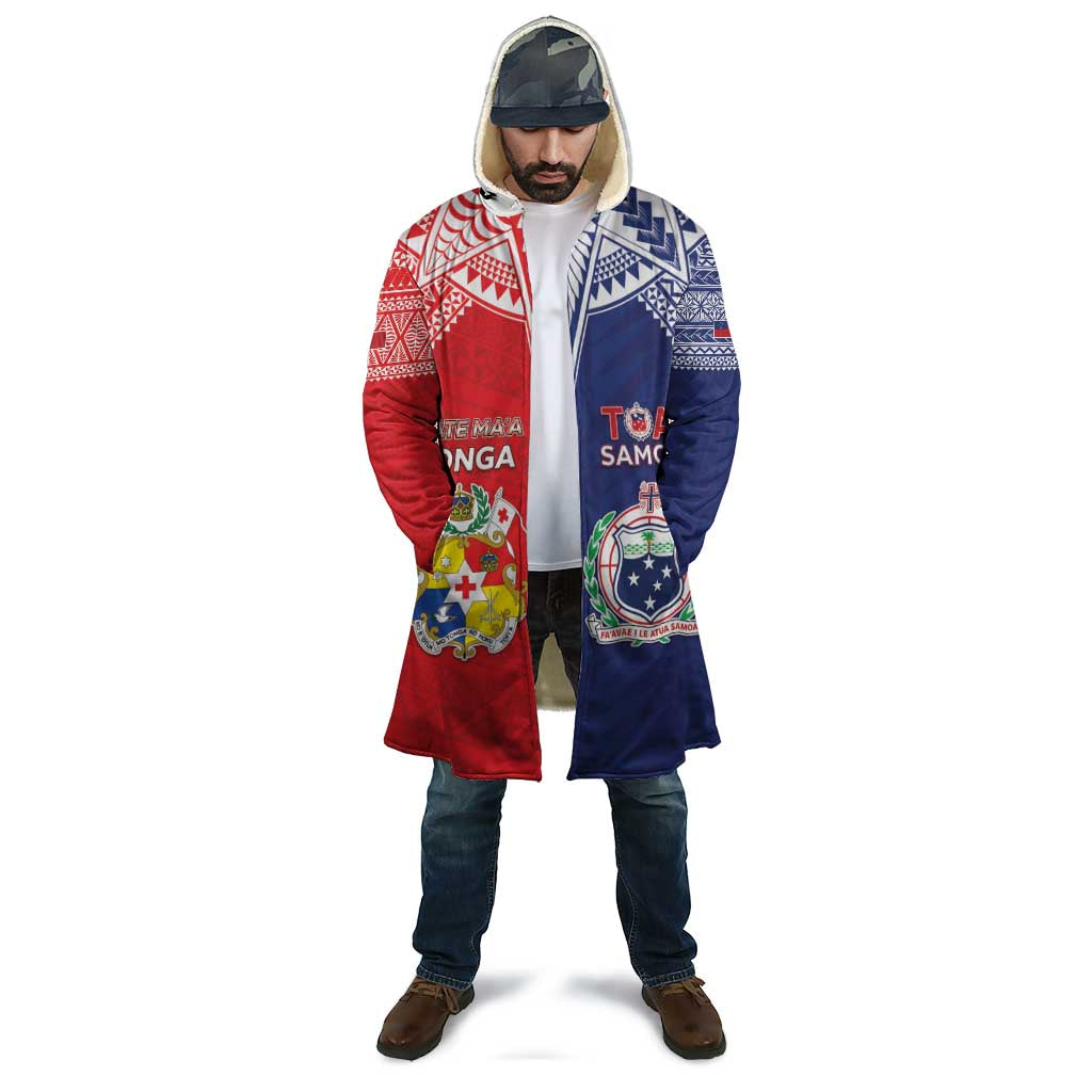 Custom Rugby Samoa And Tonga Cloak Toa Samoa With Mate Maa - Polynesian Pride