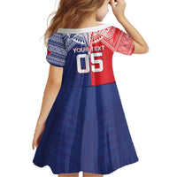 Custom Rugby Samoa And Tonga Family Matching Off The Shoulder Long Sleeve Dress and Hawaiian Shirt Toa Samoa With Mate Maa - Polynesian Pride