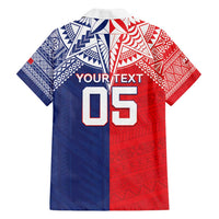 Custom Rugby Samoa And Tonga Family Matching Puletasi and Hawaiian Shirt Toa Samoa With Mate Maa - Polynesian Pride