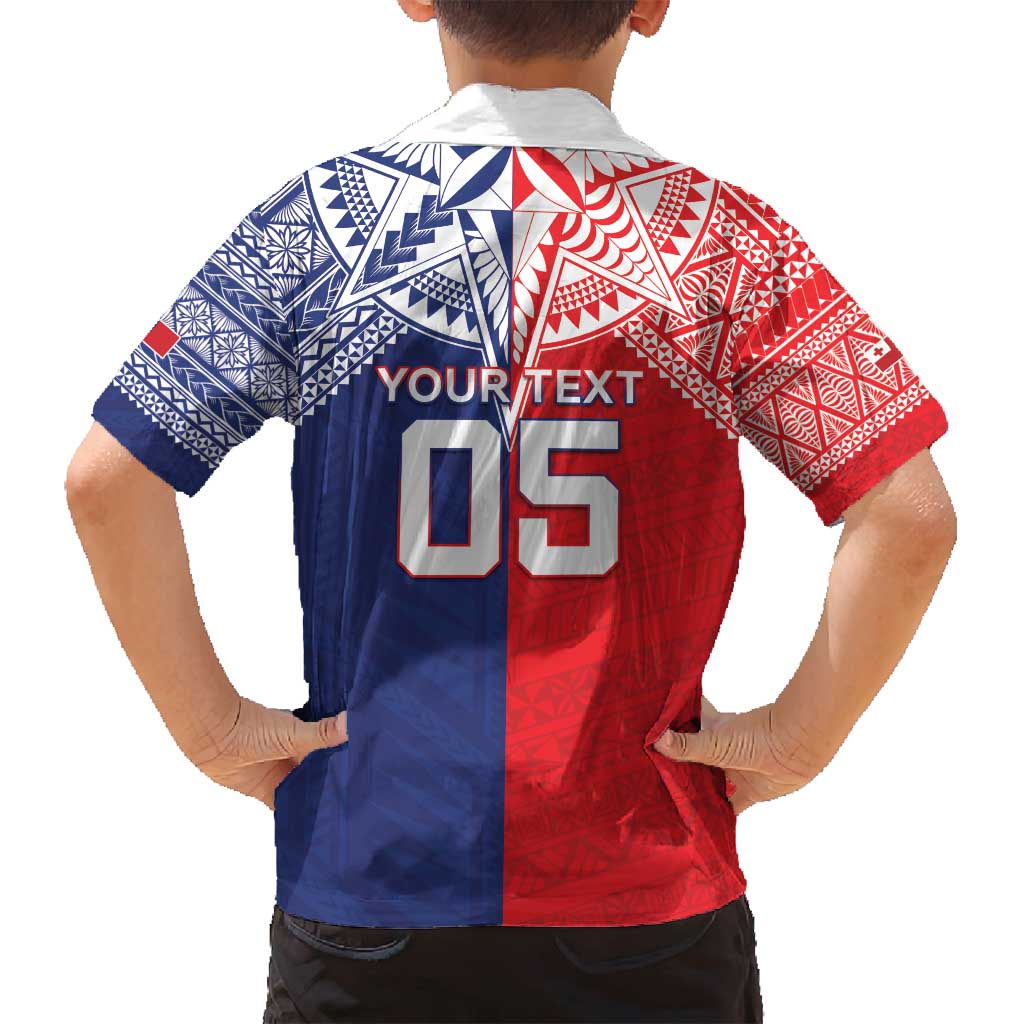 Custom Rugby Samoa And Tonga Family Matching Summer Maxi Dress and Hawaiian Shirt Toa Samoa With Mate Maa - Polynesian Pride