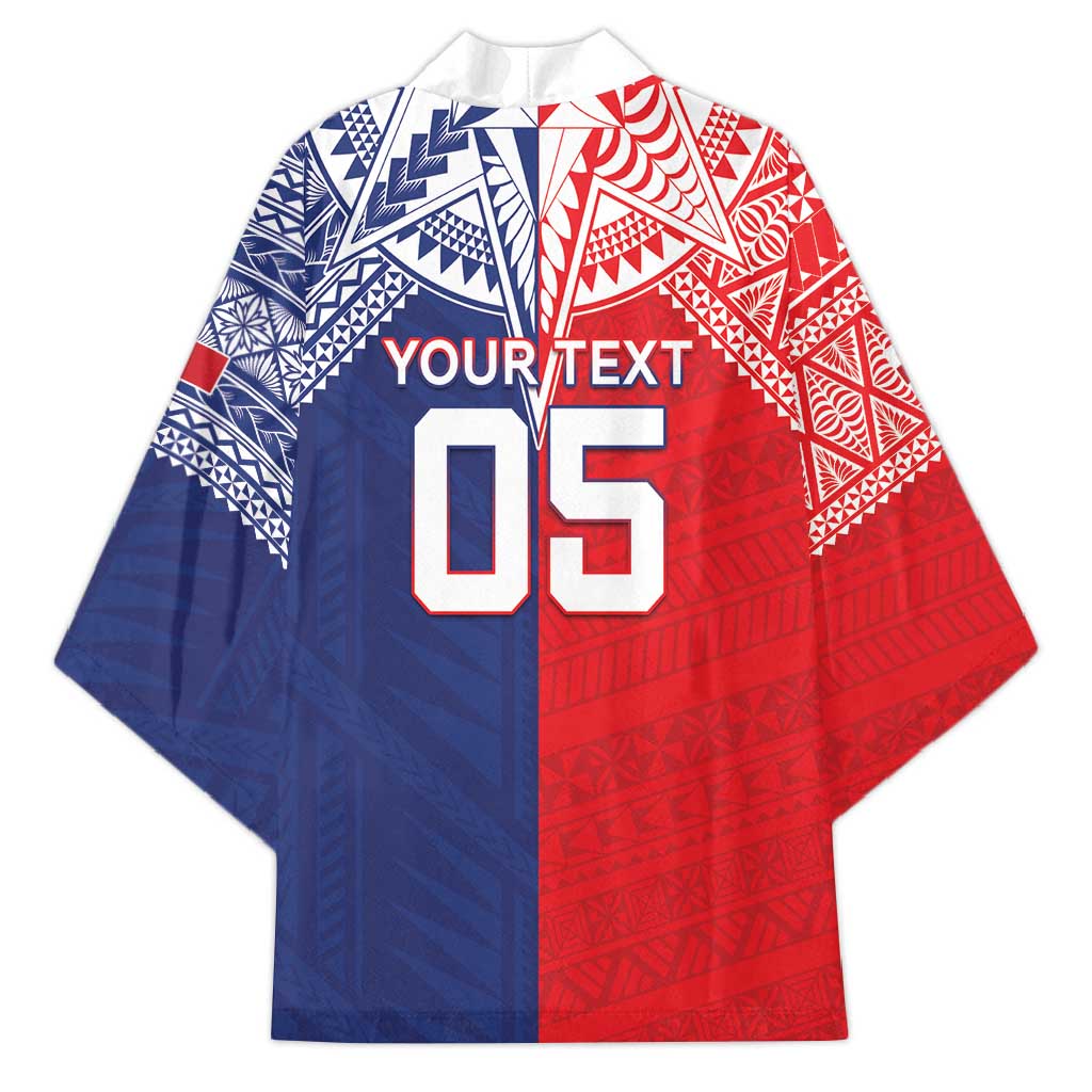 Custom Rugby Samoa And Tonga Kimono Toa Samoa With Mate Maa - Polynesian Pride