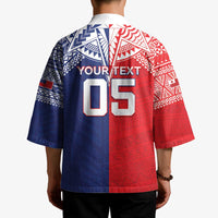 Custom Rugby Samoa And Tonga Kimono Toa Samoa With Mate Maa - Polynesian Pride