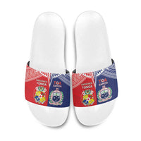 Rugby Samoa And Tonga Slide Sandals Toa Samoa With Mate Maa - Polynesian Pride