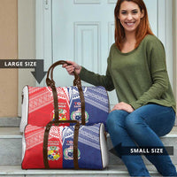 Rugby Samoa And Tonga Travel Bag Toa Samoa With Mate Maa - Polynesian Pride