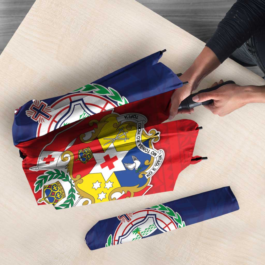 Rugby Samoa And Tonga Umbrella Toa Samoa With Mate Maa - Polynesian Pride