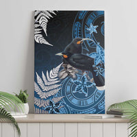 New Zealand Huia Bird Canvas Wall Art Aotearoa Maori Pattern LT05 - Polynesian Pride
