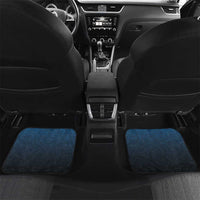 New Zealand Huia Bird Car Mats Aotearoa Maori Pattern LT05 Set 2pcs - Back Navy - Polynesian Pride