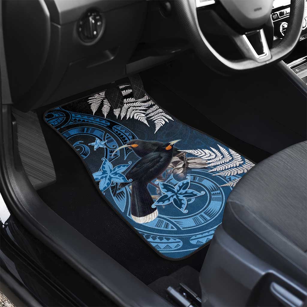 New Zealand Huia Bird Car Mats Aotearoa Maori Pattern LT05 - Polynesian Pride