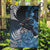 New Zealand Huia Bird Garden Flag Aotearoa Maori Pattern