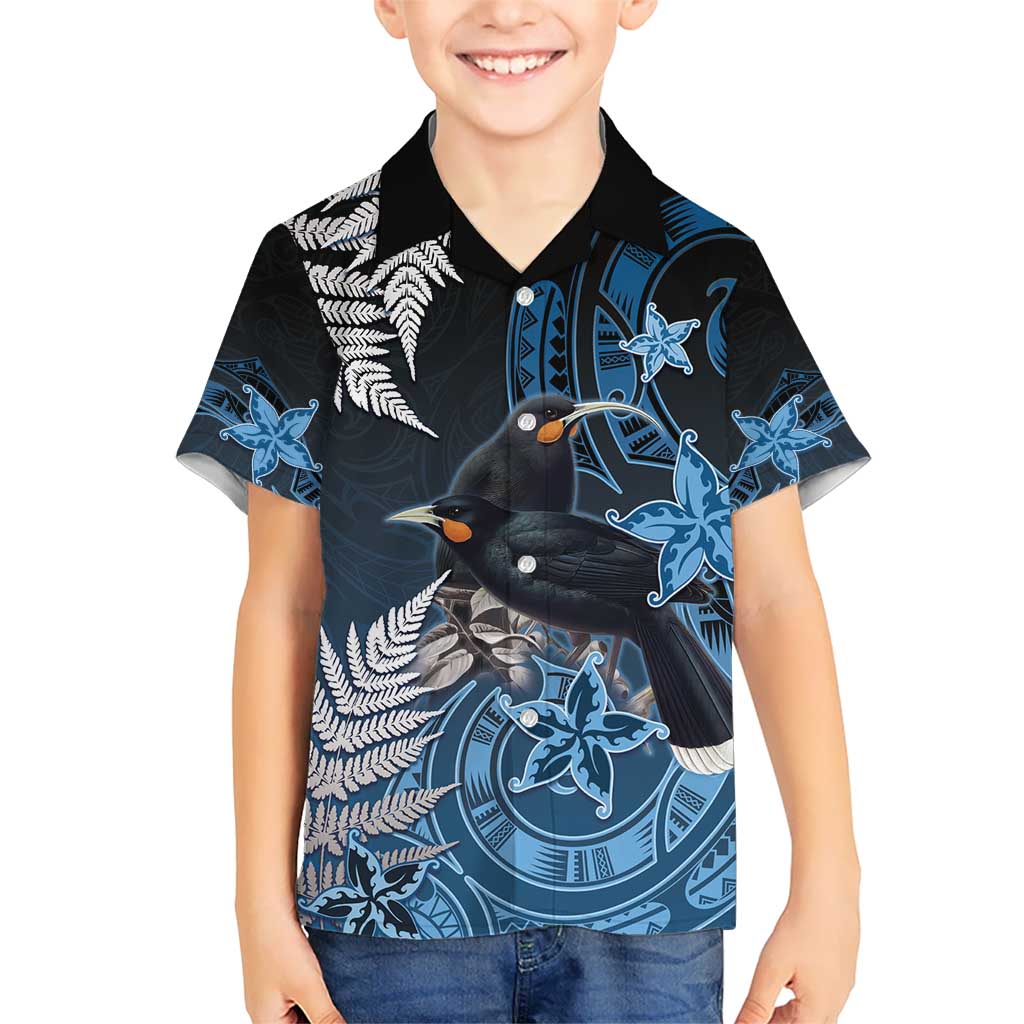 New Zealand Huia Bird Hawaiian Shirt Aotearoa Maori Pattern LT05 - Polynesian Pride