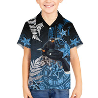 New Zealand Huia Bird Hawaiian Shirt Aotearoa Maori Pattern LT05 - Polynesian Pride