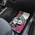 Guam Chamorro Car Mats Bougainvillea White Polynesian Tribal Pattern