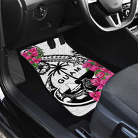 Guam Chamorro Car Mats Bougainvillea White Polynesian Tribal Pattern LT05 - Polynesian Pride