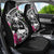 Guam Chamorro Car Seat Cover Bougainvillea Black Polynesian Tribal Pattern