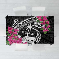 Guam Chamorro Tablecloth Bougainvillea Black Polynesian Tribal Pattern LT05 Black - Polynesian Pride