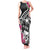 Guam Chamorro Tank Maxi Dress Bougainvillea Black Polynesian Tribal Pattern