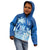 Personalised Bula Fiji Kid Hoodie Fijian Masi Pattern With Blue Coat Of Arms LT05 - Polynesian Pride