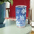 Bula Fiji Tumbler Cup Fijian Masi Pattern With Blue Coat Of Arms