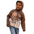 Personalised Bula Fiji Kid Hoodie Fijian Masi Pattern With Brown Coat Of Arms LT05 - Polynesian Pride