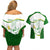 Custom Tailevu Rugby Couples Matching Off Shoulder Short Dress and Hawaiian Shirt Fiji Tapa Pattern LT05 - Polynesian Pride