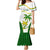 Custom Tailevu Rugby Family Matching Mermaid Dress and Hawaiian Shirt Fiji Tapa Pattern LT05 Mom's Dress Green - Polynesian Pride