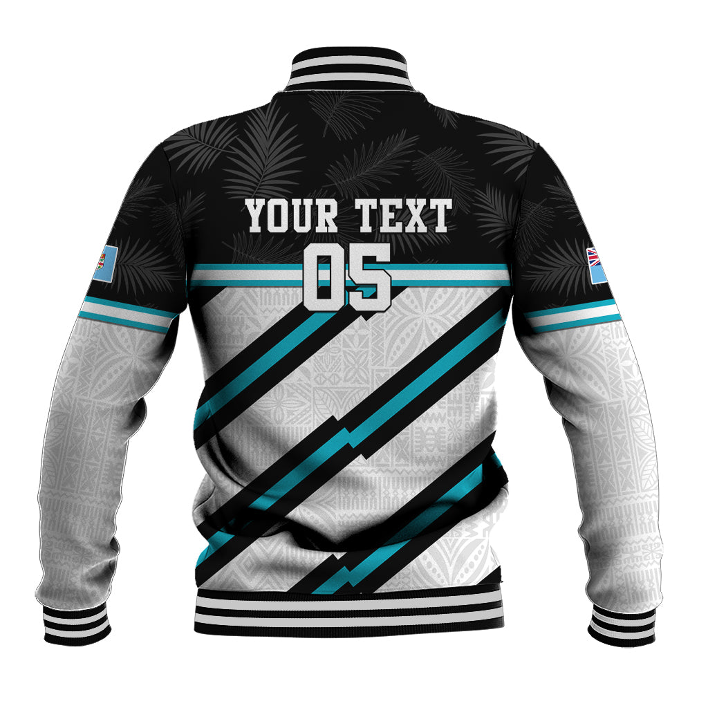 Custom Fiji Rugby Baseball Jacket Fijian 7s With Tapa Pattern LT05 - Polynesian Pride