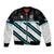 Custom Fiji Rugby Bomber Jacket Fijian 7s With Tapa Pattern LT05 Unisex White - Polynesian Pride