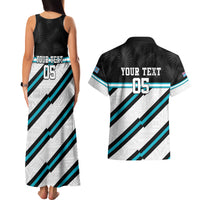 Custom Fiji Rugby Couples Matching Tank Maxi Dress and Hawaiian Shirt Fijian 7s With Tapa Pattern LT05 - Polynesian Pride