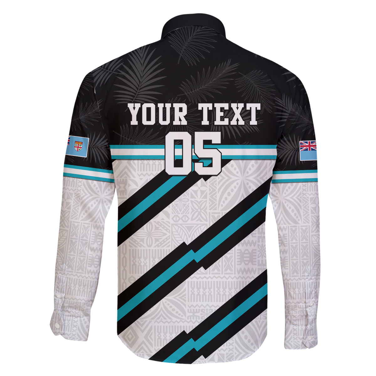 Custom Fiji Rugby Family Matching Long Sleeve Bodycon Dress and Hawaiian Shirt Fijian 7s With Tapa Pattern LT05 - Polynesian Pride