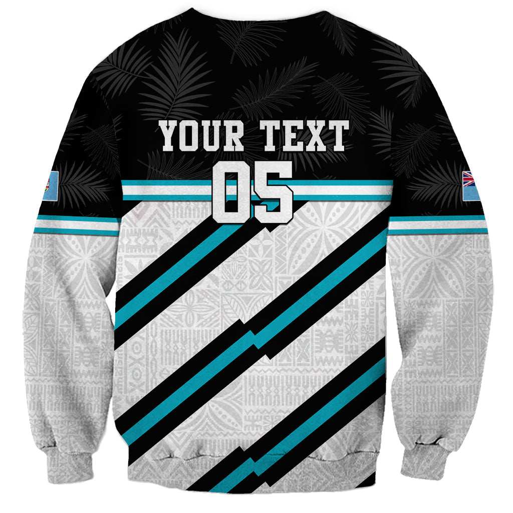 Custom Fiji Rugby Sweatshirt Fijian 7s With Tapa Pattern LT05 - Polynesian Pride