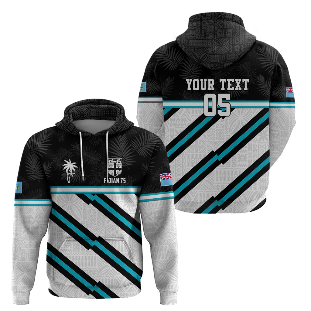 Custom Fiji Rugby Zip Hoodie Fijian 7s With Tapa Pattern LT05 - Polynesian Pride