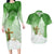 Happy Palm Sunday Couples Matching Long Sleeve Bodycon Dress and Hawaiian Shirt With Polynesian Pattern LT05 Green - Polynesian Pride