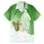 Happy Palm Sunday Family Matching Mermaid Dress and Hawaiian Shirt With Polynesian Pattern LT05 Dad's Shirt - Short Sleeve Green - Polynesian Pride