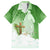 Happy Palm Sunday Family Matching Short Sleeve Bodycon Dress and Hawaiian Shirt With Polynesian Pattern LT05 Dad's Shirt - Short Sleeve Green - Polynesian Pride