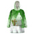 Happy Palm Sunday Wearable Blanket Hoodie With Polynesian Pattern LT05 One Size Green - Polynesian Pride