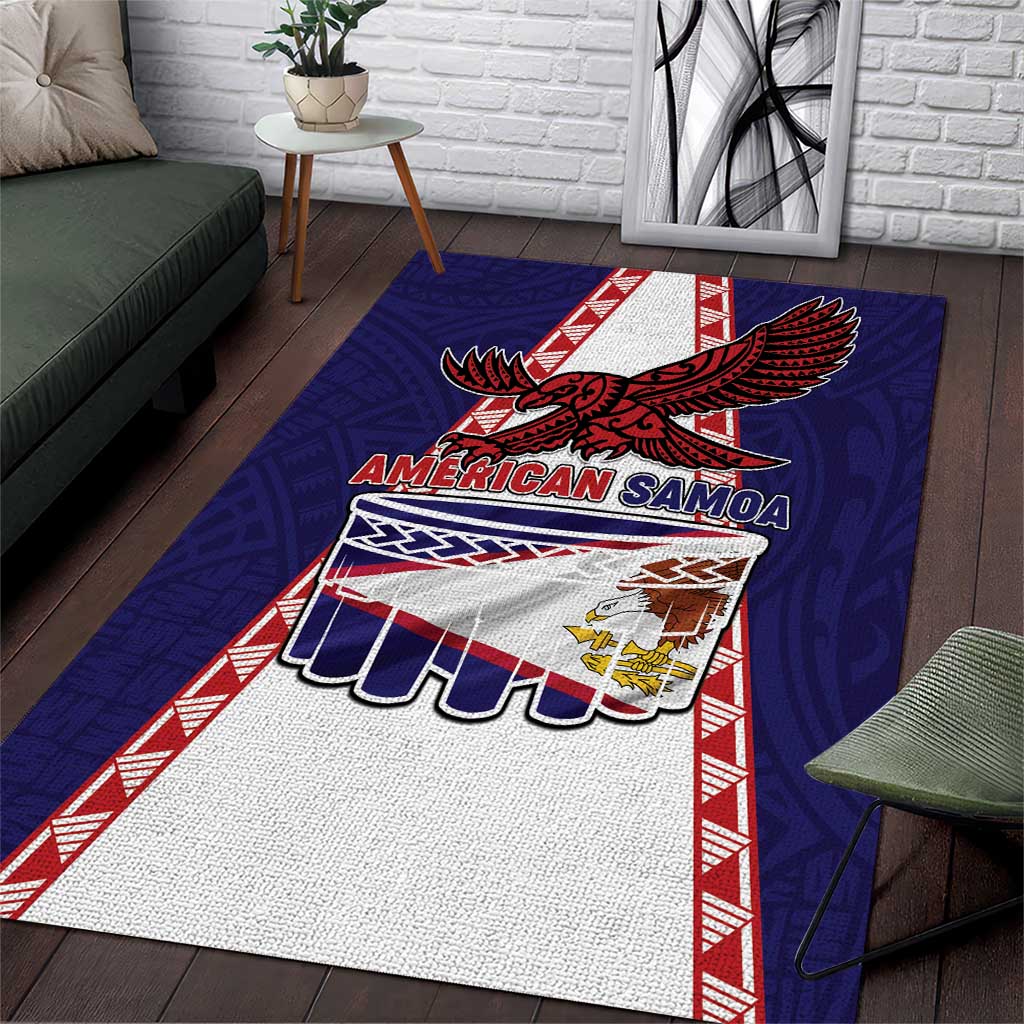 American Samoa Flag Day Area Rug Flag Style