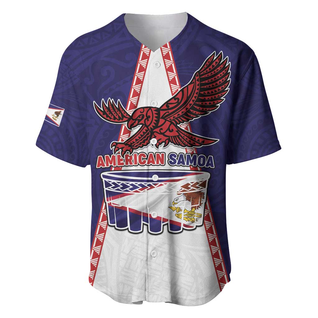 Personalised American Samoa Flag Day Baseball Jersey Flag Style
