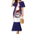 Personalised American Samoa Flag Day Family Matching Mermaid Dress and Hawaiian Shirt Flag Style