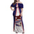 Personalised American Samoa Flag Day Family Matching Off Shoulder Maxi Dress and Hawaiian Shirt Flag Style