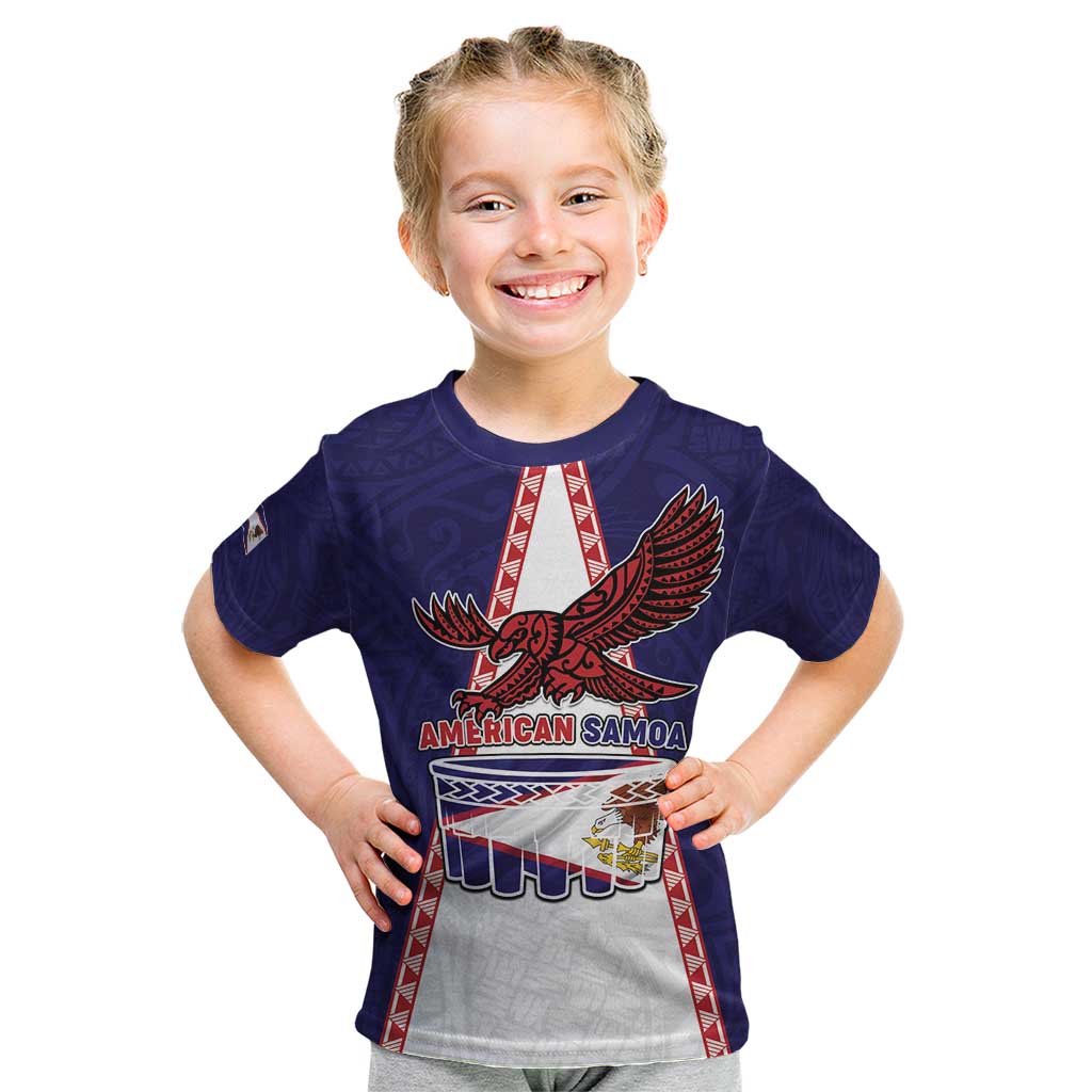 Personalised American Samoa Flag Day Kid T Shirt Flag Style