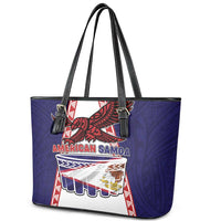 American Samoa Flag Day Leather Tote Bag Flag Style