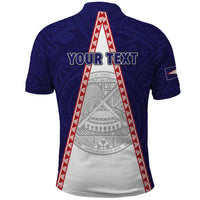 Personalised American Samoa Flag Day Polo Shirt Flag Style