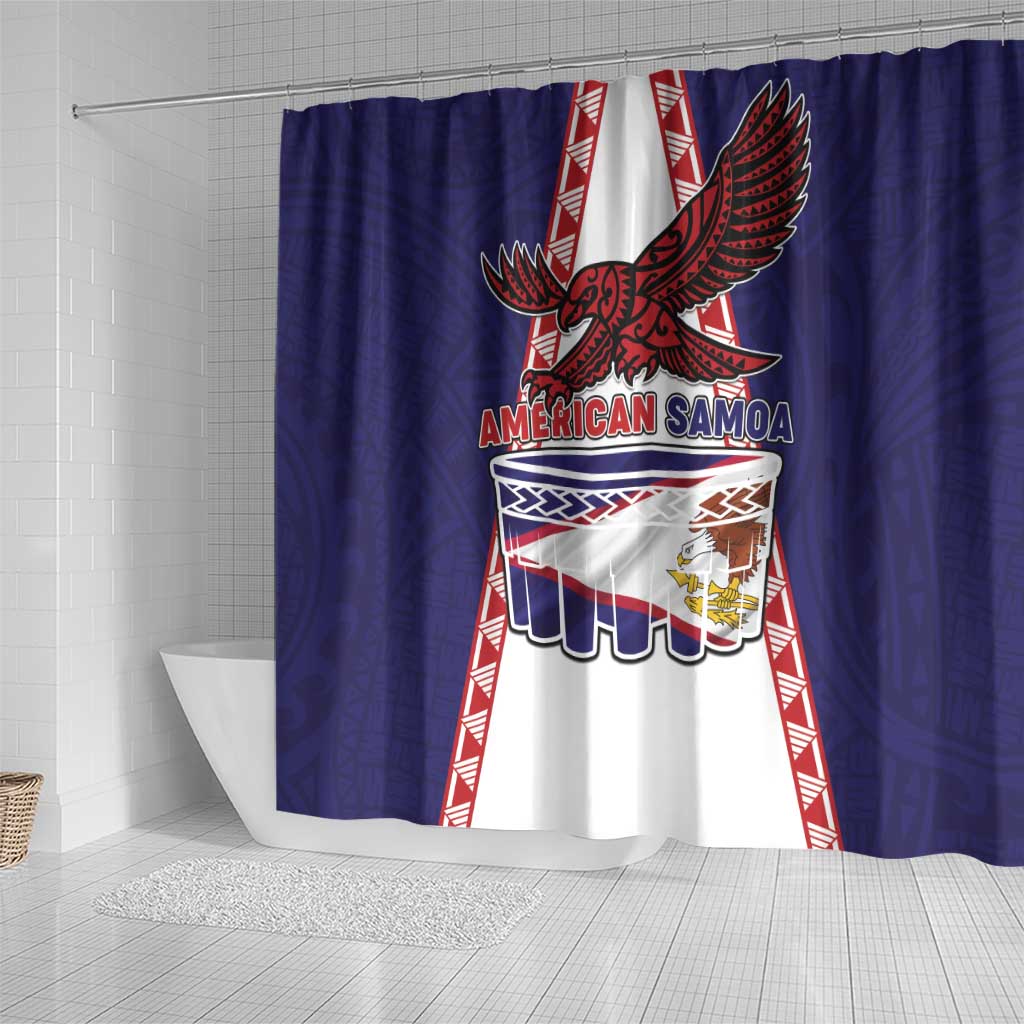 American Samoa Flag Day Shower Curtain Flag Style