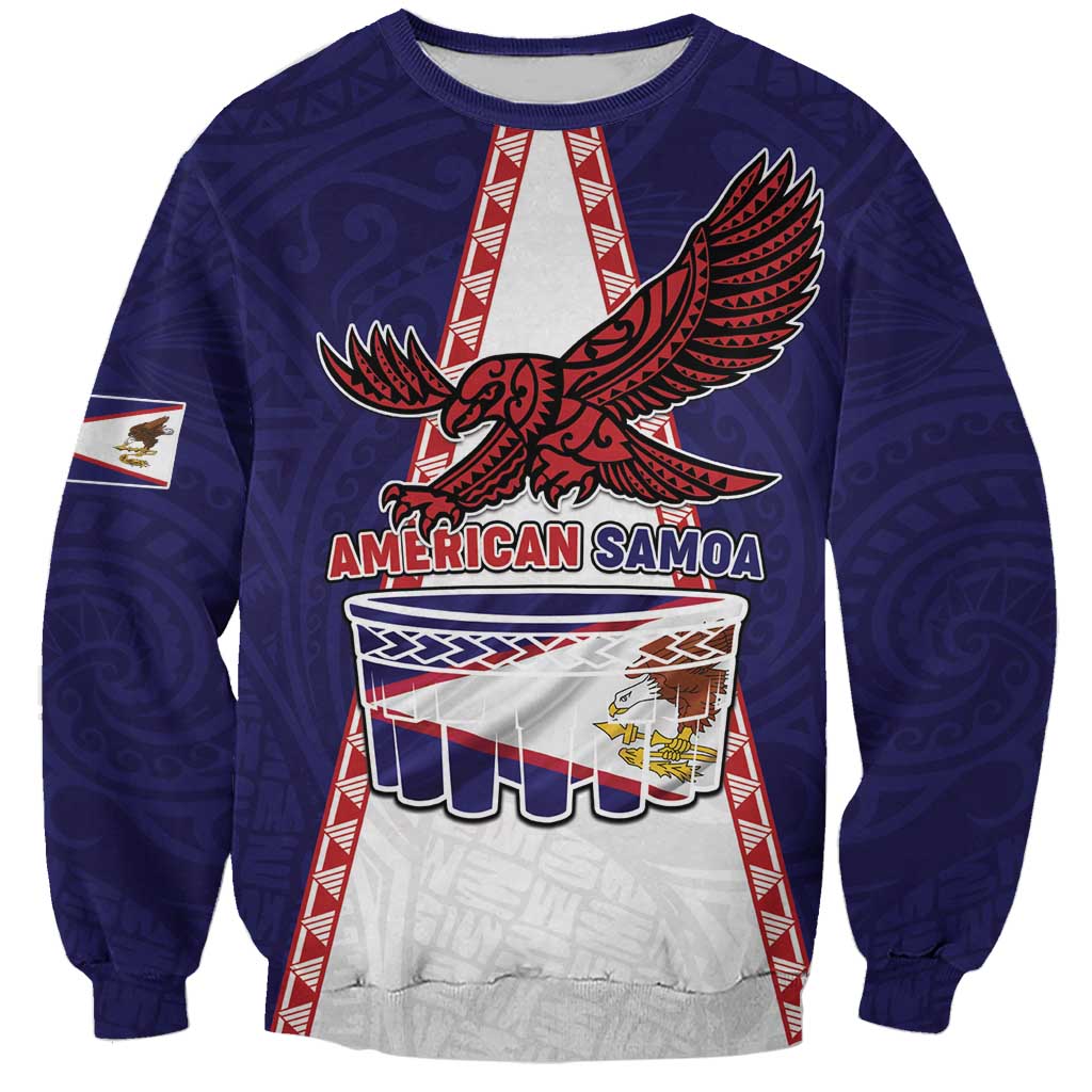 Personalised American Samoa Flag Day Sweatshirt Flag Style